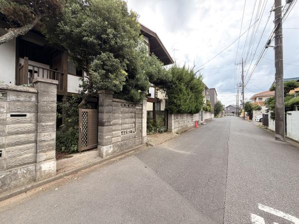 松戸市常盤平双葉町の土地の前面道路含む現地写真画像