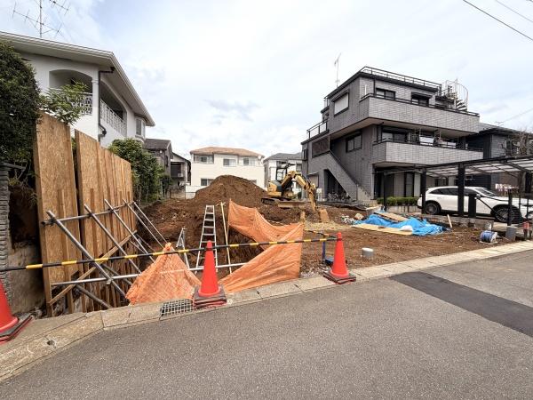 松戸市三矢小台2丁目5番　全2区画の現地土地写真画像