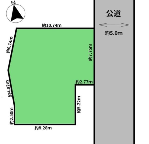 柏市加賀3丁目の土地の間取り画像