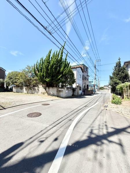 葛飾区東水元3丁目の土地の前面道路含む現地写真画像