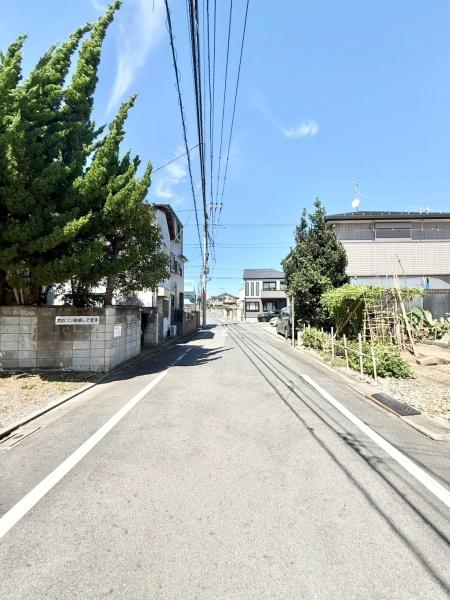 葛飾区東水元3丁目の土地の前面道路含む現地写真画像