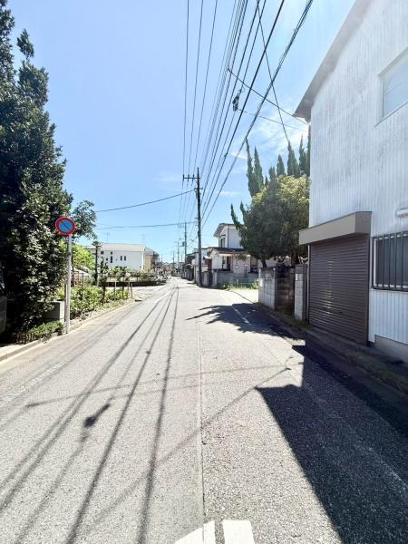 葛飾区東水元3丁目の土地の前面道路含む現地写真画像