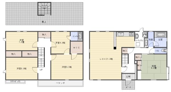 東金市松之郷の間取り画像