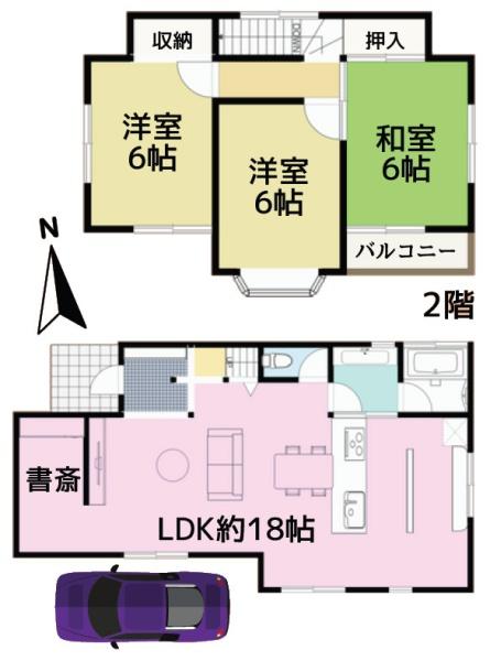 八街市　八街ろ（やちまたし　やちまた　ろ）の間取り画像