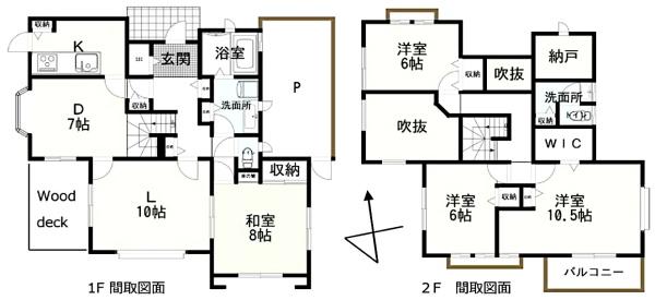 大網白里市　季美の森南　２丁目の間取り画像