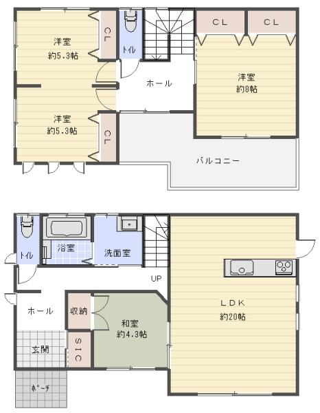 八街市　文違　（やちまたし　ひじかい）の間取り画像