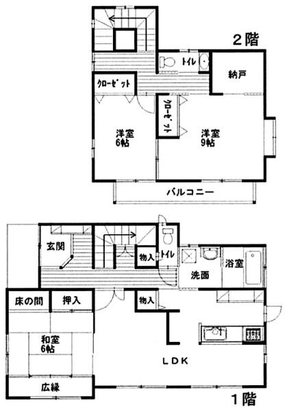 大網白里市　みやこ野２丁目の間取り画像