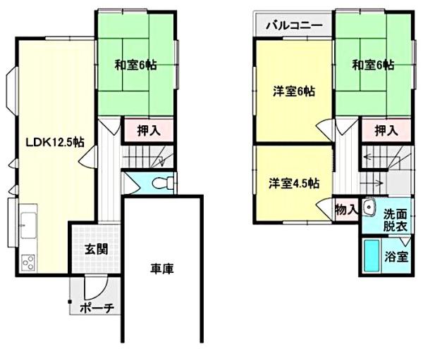 東金市　極楽寺　（とうがねし　ごくらくじ）の間取り画像