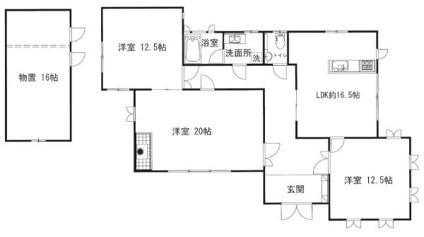 八街市 八街い(やちまたし やちまた い)の間取り画像