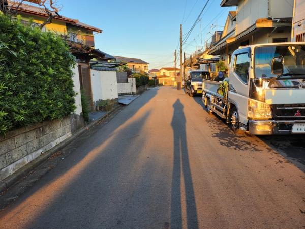 酒々井町　東酒々井４丁目の前面道路含む現地写真画像