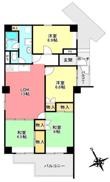 ハッコー佐倉マンションの間取り画像