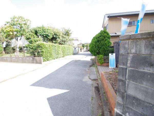 東金市　田間の前面道路含む現地写真画像