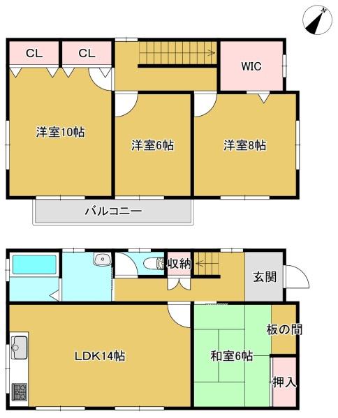 東金市　田間の間取り画像