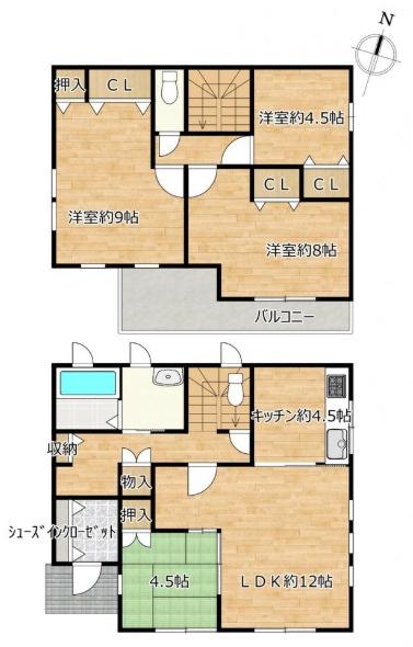 大網白里市　みどりが丘１丁目の間取り画像