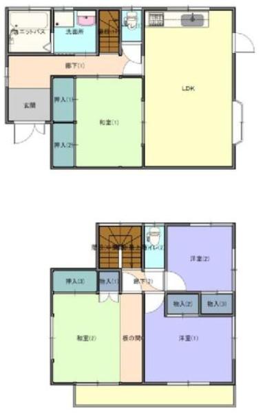 大網白里市 富田の間取り画像
