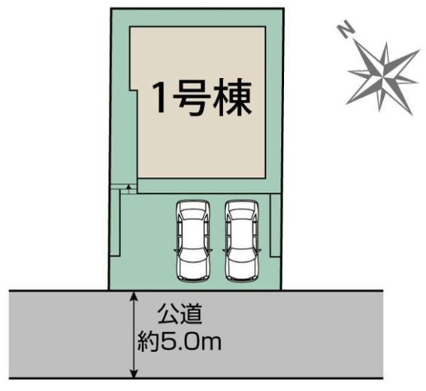四街道市　旭ヶ丘１丁目　全１棟　１号棟の区画図画像