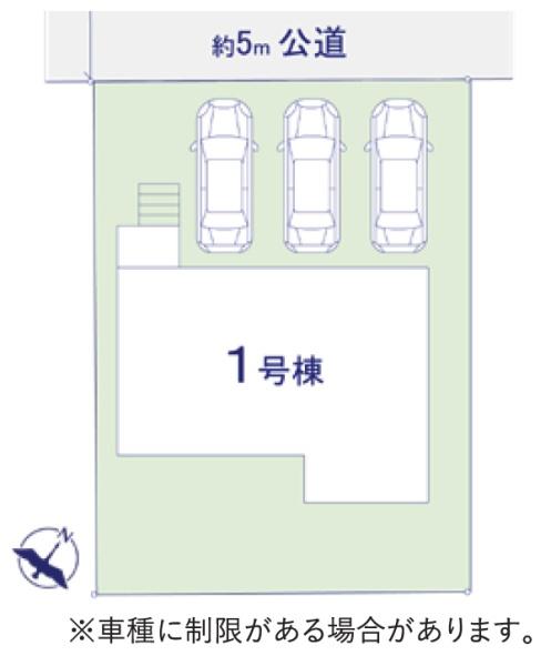 四街道市　つくし座６期　全１棟　１号棟の区画図画像