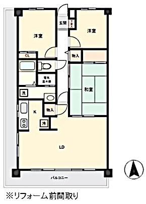 グランコート東金の間取り画像