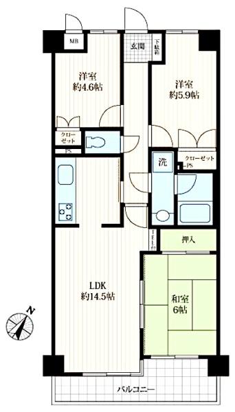 東建ニューハイツ四街道 中古マンション