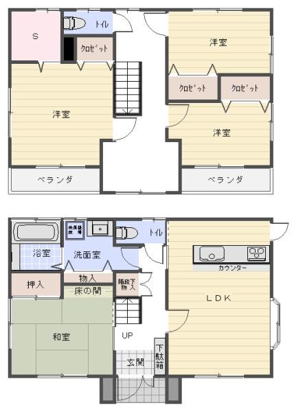 八街市　文違（やちまたし　ひじかい）の間取り画像