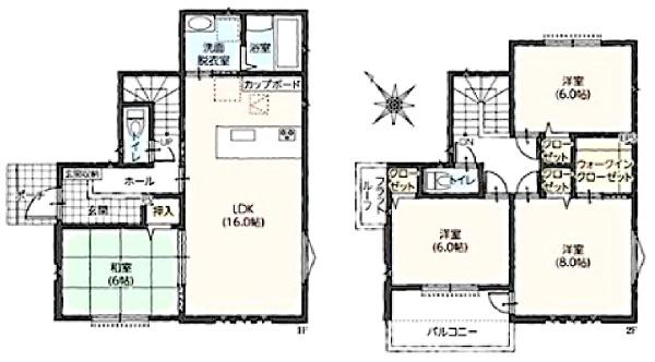 四街道市　吉岡　全３区画　１号棟 中古一戸建