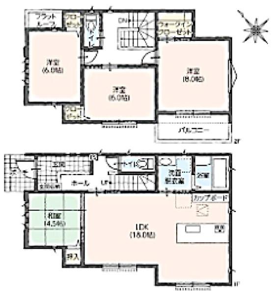 四街道市　吉岡　全３区画　３号棟 中古一戸建