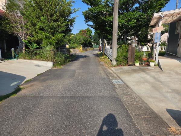 大網白里市　南横川の前面道路含む現地写真画像