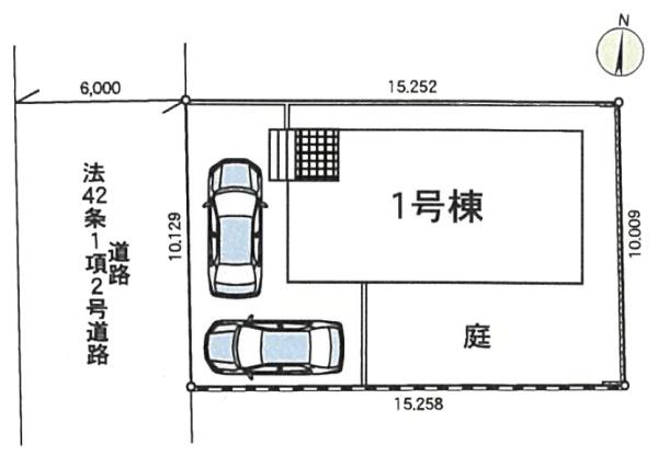 八街市　文違　第４・全１棟・１号棟の区画図画像