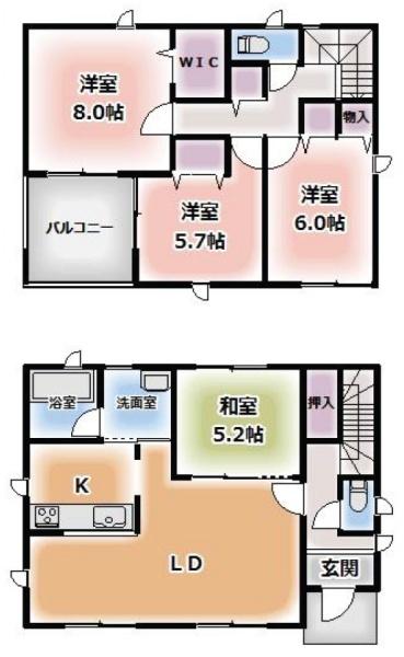八街市　八街ほの間取り画像