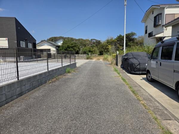 山武市　松ヶ谷ロ（さんむし　まつがや　ろ）の前面道路含む現地写真画像