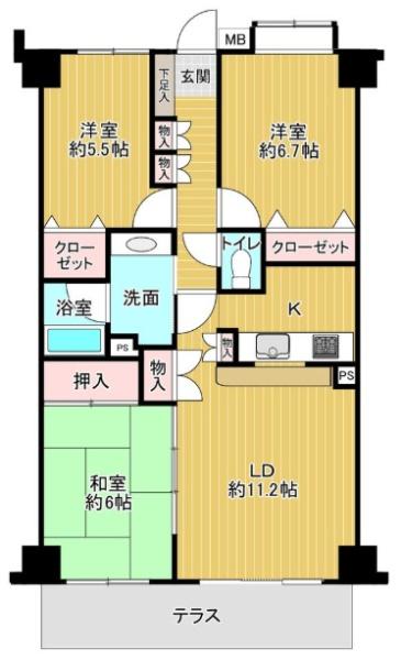 コルサム佐倉の間取り画像