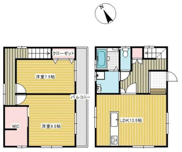東金市　北之幸谷（とうがねし　きたのこうや）の間取り画像
