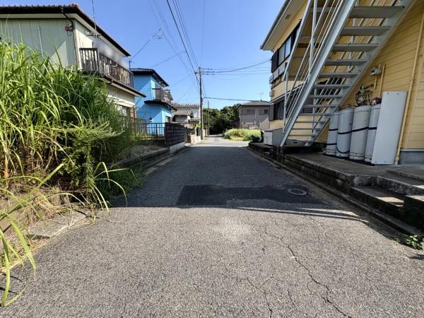 大網白里市　富田の前面道路含む現地写真画像