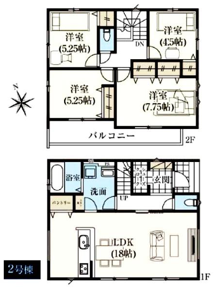 グラファーレ　佐倉市　石川４期　全２棟　２号棟 新築一戸建