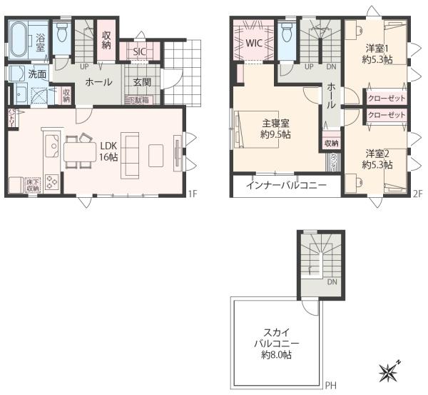 ザ・ドリームフィールド成田75（富里市七栄）モデル 中古一戸建