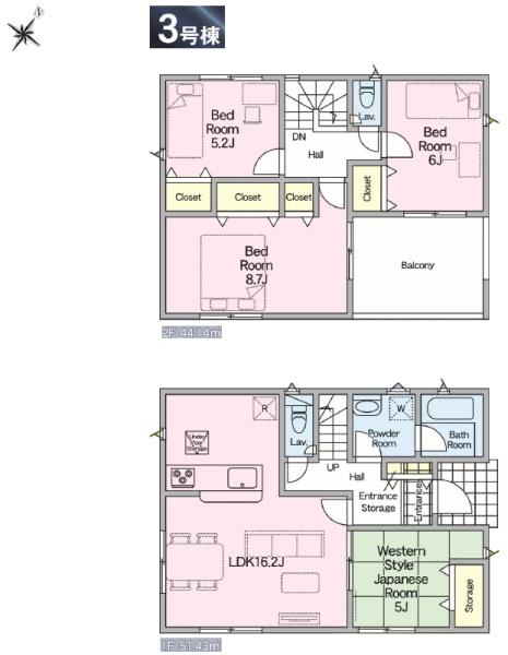 クレイドルガーデン　東金市　台方　第９　全４棟　３号棟 新築一戸建