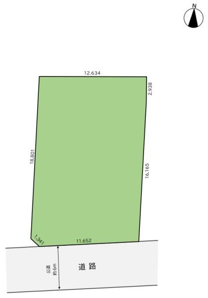 リナージュ　八街市八街に01期　全１棟　１号棟の区画図画像