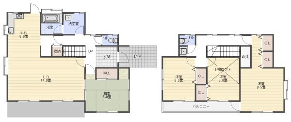 東金市　日吉台５丁目の間取り画像