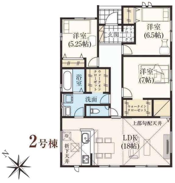 グラファーレ　佐倉市　城内町４期　全２棟　２号棟 新築一戸建