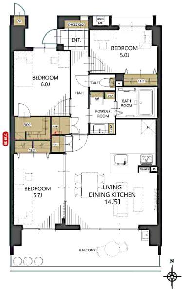佐倉ステーションゲートノースウイングの間取り画像