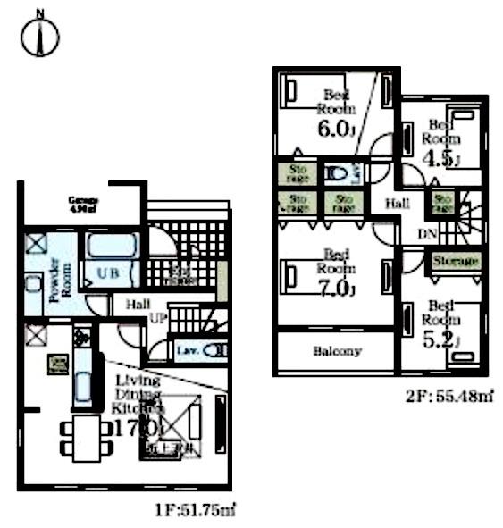 千葉市緑区あすみが丘東２丁目　全２棟　１号棟 新築一戸建