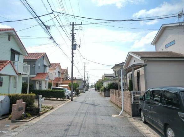 東金市　田間２丁目の前面道路含む現地写真画像