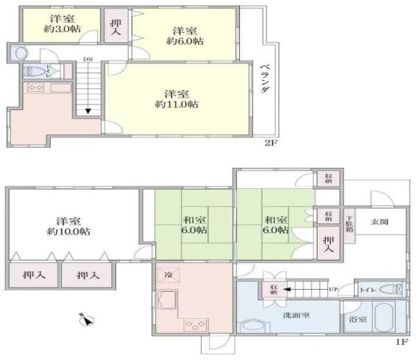 佐倉市　大佐倉（さくらし　おおざくら）の間取り画像