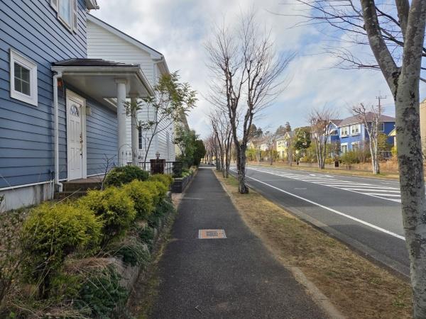 大網白里市 季美の森南5丁目の前面道路含む現地写真画像