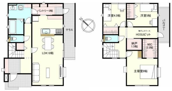 成田市　並木町　全３区画　１号棟 中古一戸建