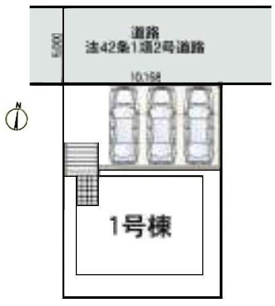 クレイドルガーデン　八街市文違　第７全１棟１号棟の区画図画像
