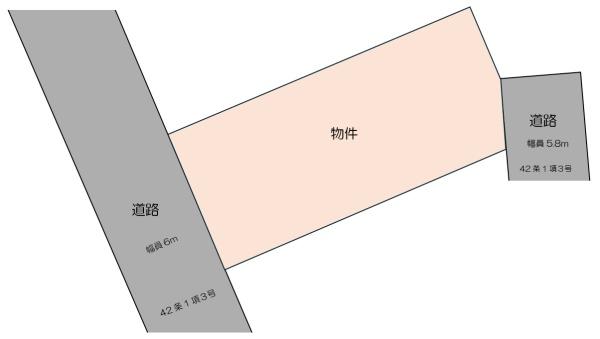 山武市　沖渡（さんむし　おきわたし）の区画図画像