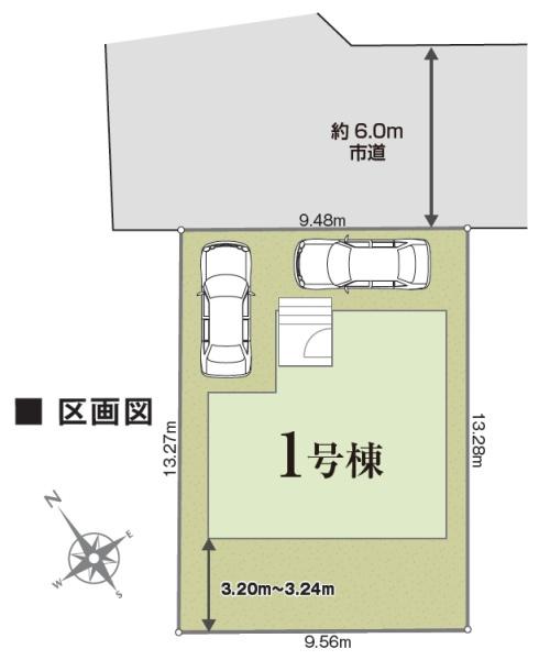 リナージュ佐倉市千成1丁目 第1期全1棟1号棟の区画図画像