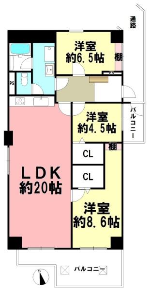ハッコー佐倉マンションの間取り画像
