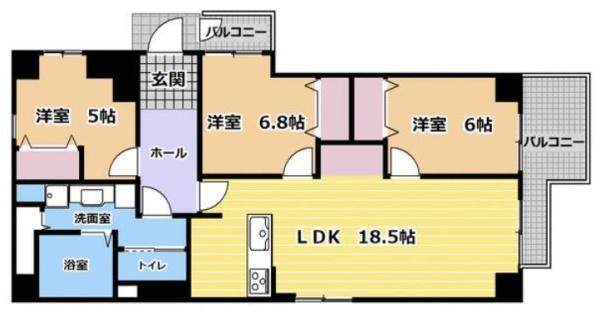 ハッコー佐倉マンションの間取り画像